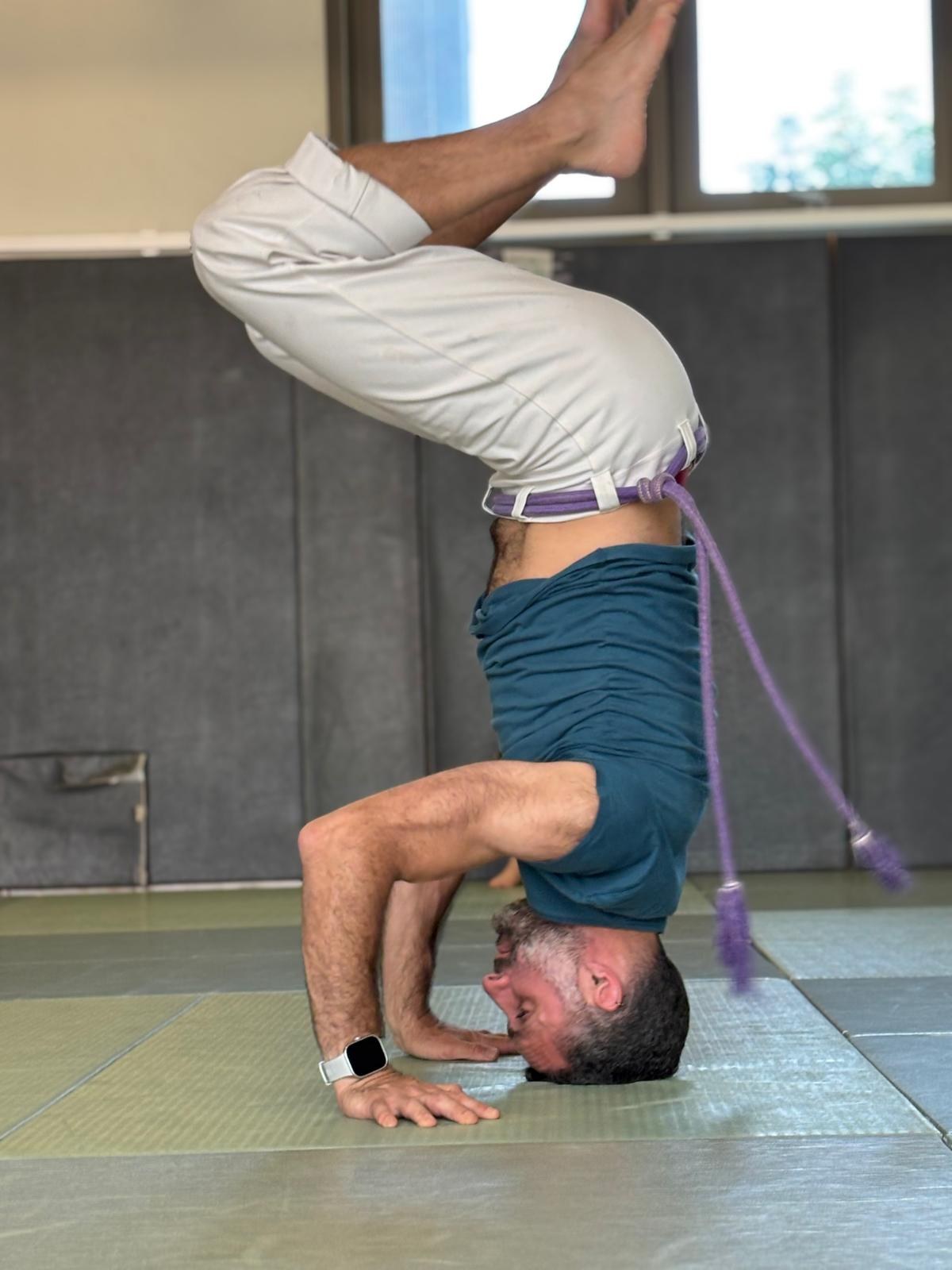 Jeu de capoeira entre adultes