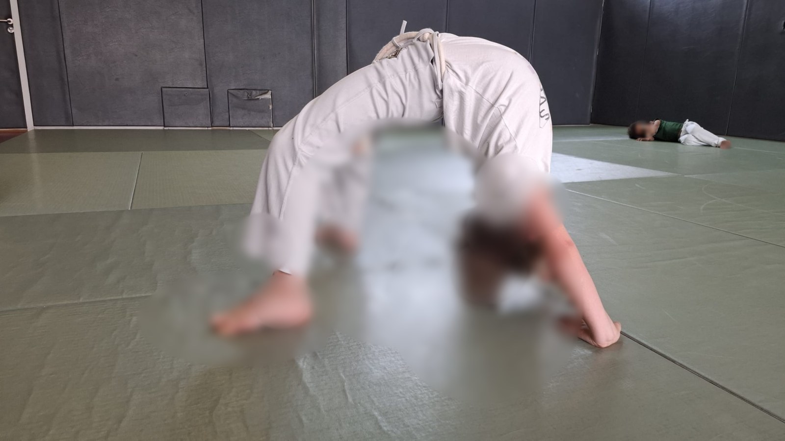 Cours enfants de capoeira (visages floutés)